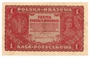 1919 1 Jedna Marka Polska I Serja CS stan 2-