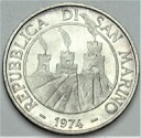 San Marino 1974 500 Lirów SREBRO