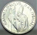 Watykan 1983-1984 1000 lirów Jan Paweł II SREBRO