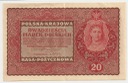 1919 20 Dwadzieścia Marek Polskich II Serja DX