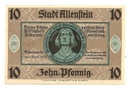 Niemcy 1921 10 Fenigów pfennig Schloss Allenstein