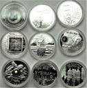 2008 LOT 9 x 10 zł Pekin Piłsudski Sybiracy Poczta