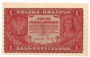 1919 1 Jedna Marka Polska I Serja BV