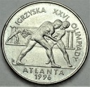 2 zł, złote 1995, Atlanta Zapasy