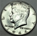 USA 1/2 Half dolara 1964 Kennedy SREBRO