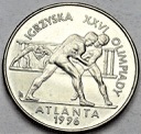 2 zł, złote 1995, Atlanta Zapasy
