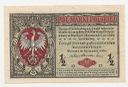1917 1/2 mkp pół marki polskiej seria A Jenerał