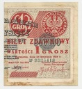 1924 1 jeden grosz seria AP prawa połowa RZADKI