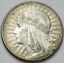 10 zł złotych 1932 Głowa kobiety, babka, Polonia