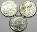 LOT 3x 2 zł 1995 Łazienki Atlanta Bitwa Warszawska