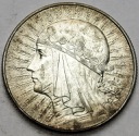 5 zł złotych 1933 Głowa kobiety, Polonia, babka