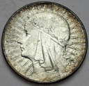 10 zł złotych 1933 Głowa kobiety, babka, Polonia