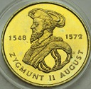 2 zł, złote 1996 Zygmunt II August ŁADNY