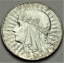 5 zł złotych 1932 Głowa kobiety, Polonia, babka