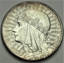 10 zł złotych 1932 Głowa kobiety, babka, Polonia