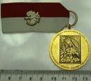 Medal złoty metal Katyń Miednoje Charków 1997
