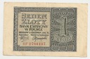 1941 1 zł Jeden Złoty, seria BF