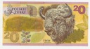100 lat PWPW Banknot Testowy Polskie Żubry 2019 r.