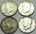 LOT 4 x 1/2 Dolara Kennedy USA INWESTYCJA