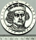 Medal Bolesław Śmiały PTTK Chełm Tombak Srebrzony