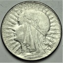 5 zł złotych 1934 Głowa kobiety, Polonia, babka