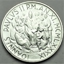Watykan 1989 1000 Lirów Jan Paweł II SREBRO