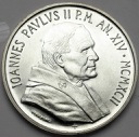 Watykan 1992 1000 lirów Jan Paweł II SREBRO