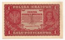 1919 1 Jedna Marka Polska I Serja CV