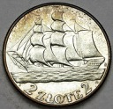 2 zł złote 1936 Żaglowiec Statek, PIĘKNA