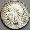 5 zł złotych 1934 Głowa kobiety, Polonia, babka