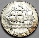 2 zł złote 1936 Żaglowiec Statek