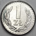 1 zł jeden złoty 1987 Aluminium