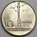 10 zł złotych 1966 MAŁA Kolumna Zygmunta