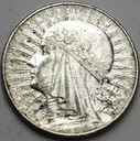 5 zł złotych 1933 Głowa kobiety, Polonia, babka
