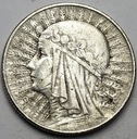 5 zł złotych 1933 Głowa kobiety, Polonia, babka