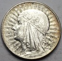 5 zł złotych 1934 Głowa kobiety, Polonia, babka