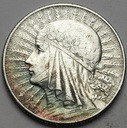 5 zł złotych 1932 Głowa kobiety, Polonia, babka