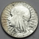 5 zł złotych 1934 Głowa kobiety, Polonia, babka