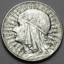 5 zł złotych 1933 Głowa kobiety, Polonia, babka