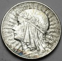 5 zł złotych 1932 Głowa kobiety, Polonia, babka