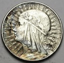 5 zł złotych 1933 Głowa kobiety, Polonia, babka