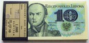 Paczka 100 x 10 zł złotych 1982 Bem seria L