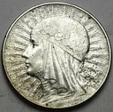 5 zł złotych 1934 Głowa kobiety, Polonia, babka