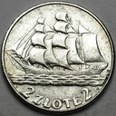 2 zł złote 1936 Żaglowiec Statek