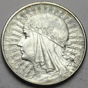 10 zł złotych 1932 Głowa kobiety, babka, Polonia