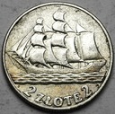 2 zł złote 1936 Żaglowiec Statek