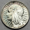 5 zł złotych 1933 Głowa kobiety, Polonia, babka
