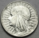 5 zł złotych 1934 Głowa kobiety, Polonia, babka