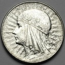5 zł złotych 1934 Głowa kobiety, Polonia, babka
