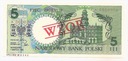 WZÓR 5 złotych 1990 ZAMOŚĆ Miasta polskie RZADKI